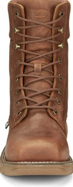 Justin Boots 8" Rush Waterproof Nano Comp Toe Barley Best