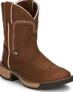 Justin Boots 8" Rush Waterproof Work Boot Cedar Brown