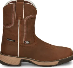Justin Boots 8" Rush Waterproof Work Boot Cedar Brown