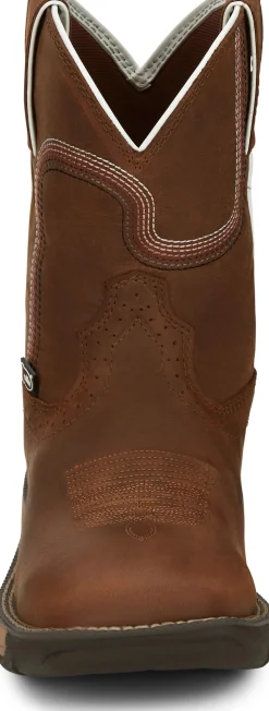 Justin Boots 8" Rush Waterproof Work Boot Cedar Brown
