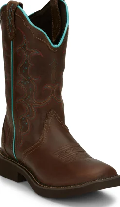Justin Boots Raya 12" Western Boot Brown Outlet