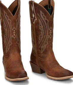 Justin Boots Rein 12" Western Boot Waxy Tan