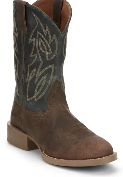 Justin Boots Rendon 11" Western Barnwood Discount