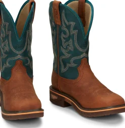 Justin Boots Resistor 11" Nano Comp Toe Russet Outlet