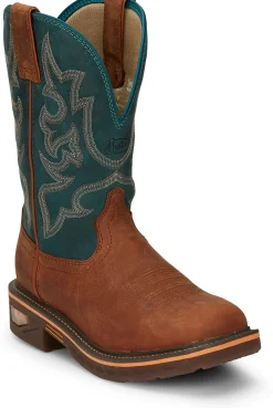 Justin Boots Resistor 11" Nano Comp Toe Russet Outlet