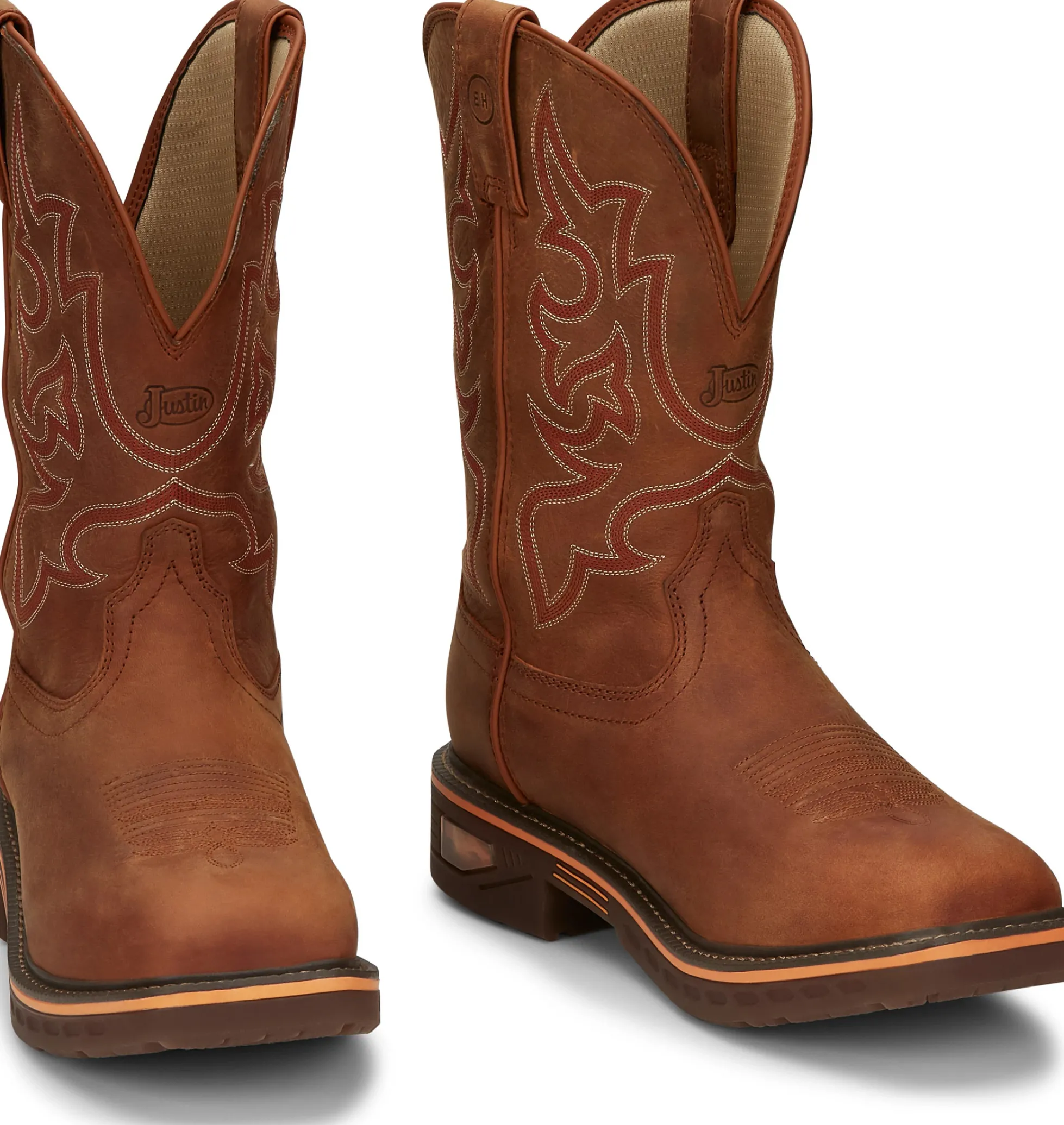 Justin Boots Resistor 11" Waterproof Russet Best
