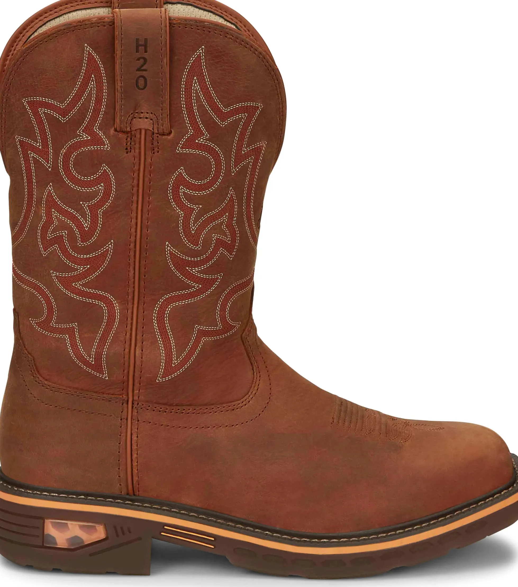 Justin Boots Resistor 11" Waterproof Russet Best
