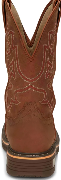Justin Boots Resistor 11" Waterproof Russet Best