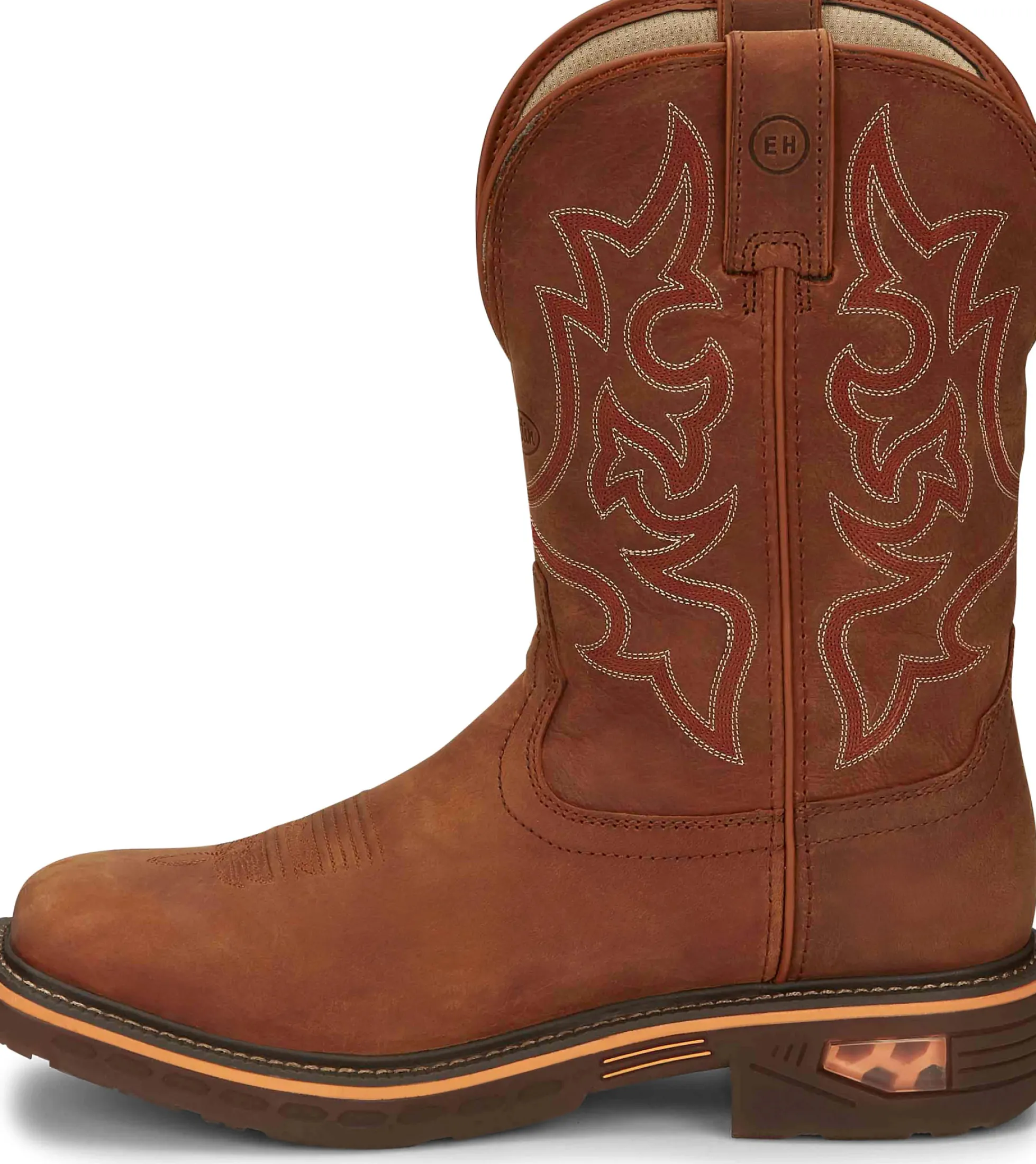 Justin Boots Resistor 11" Waterproof Russet Best