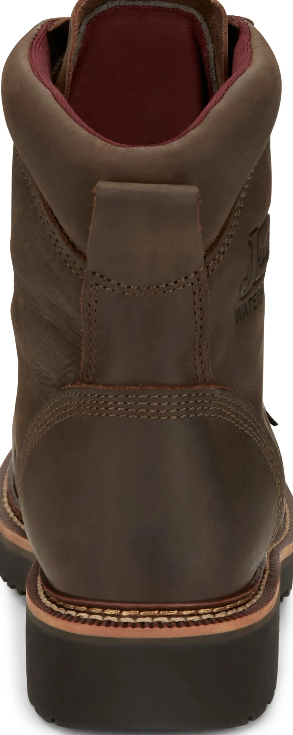 Justin Boots Rivot 8" Waterproof Steel Toe Hickory Brown Discount