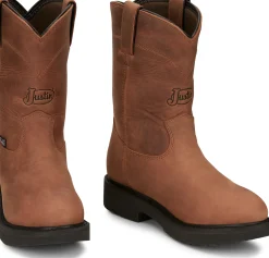 Justin Boots Round-Up 10" Waterproof Aged Bark Sale