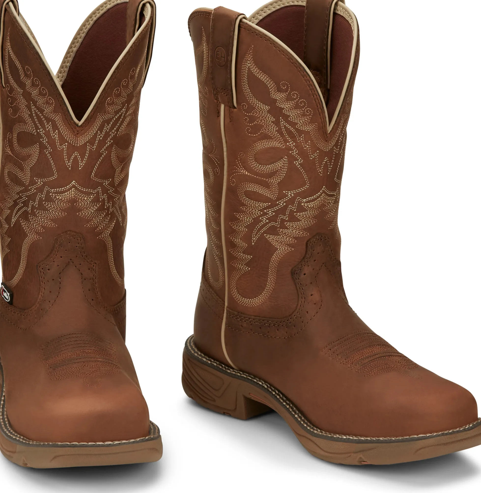 Justin Boots Rush 11" Nano Composite Toe Waterproof Work Boot Rustic Tan Outlet