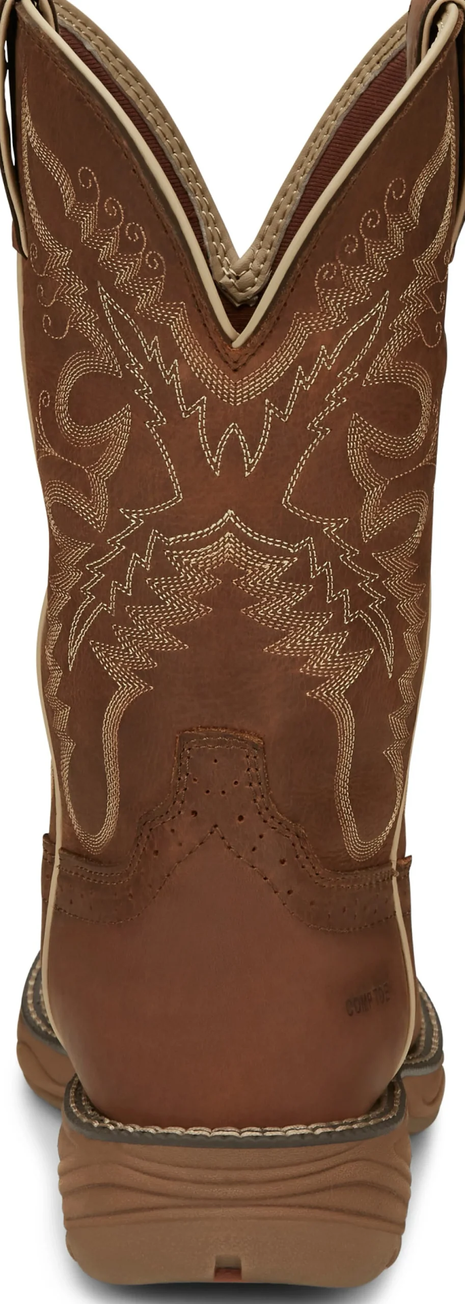Justin Boots Rush 11" Nano Composite Toe Waterproof Work Boot Rustic Tan Outlet