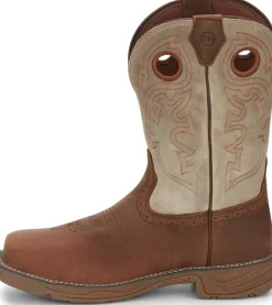 Justin Boots Rush 11" Waterproof Nano Comp Toe Rust Discount