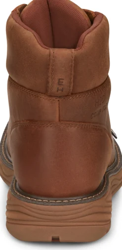 Justin Boots Rush 6" Waterproof Nano Comp Toe Brown Sale