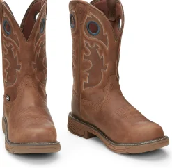 Justin Boots Rush 11" Waterproof Nano Comp Toe Barley Hot