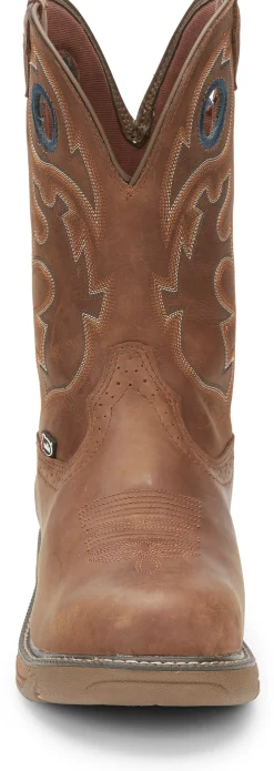 Justin Boots Rush 11" Waterproof Nano Comp Toe Barley Hot
