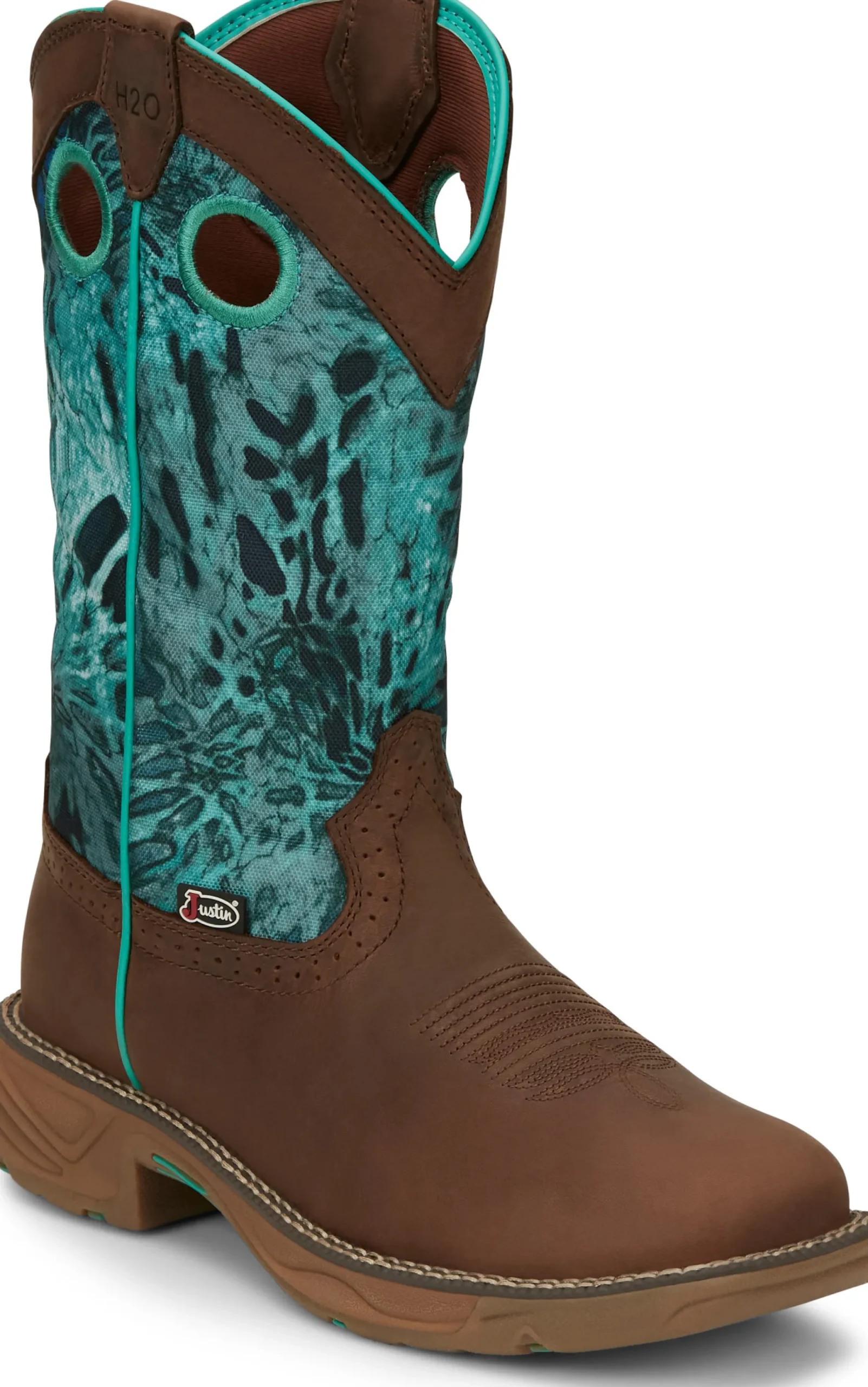 Justin Boots Rush 11" Waterproof Work Boot Brown Sale
