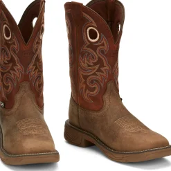 Justin Boots Rush 11" Western Work Peanut Tan Sale