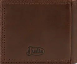 Justin Boots Slim Bifold Wallet Brown Sale