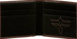 Justin Boots Slim Bifold Wallet Brown Sale