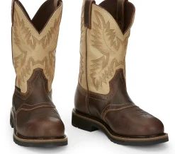 Justin Boots Superintendent 11" Steel Toe Golden Sale