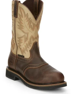 Justin Boots Superintendent 11" Steel Toe Golden Sale