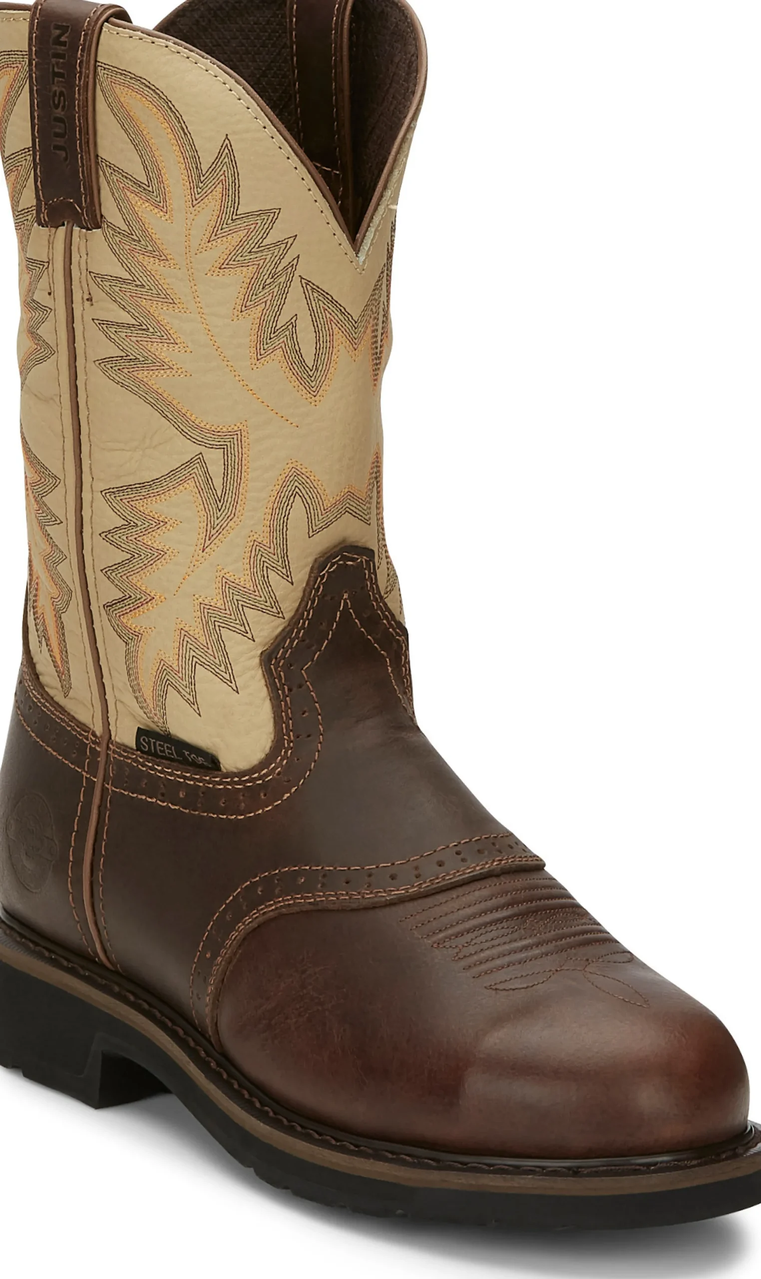 Justin Boots Superintendent 11" Steel Toe Golden Brown Hot