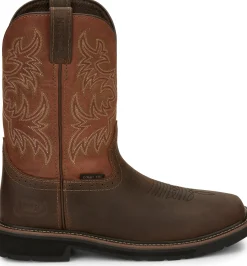 Justin Boots Switch 11" Comp Toe Carob Sale