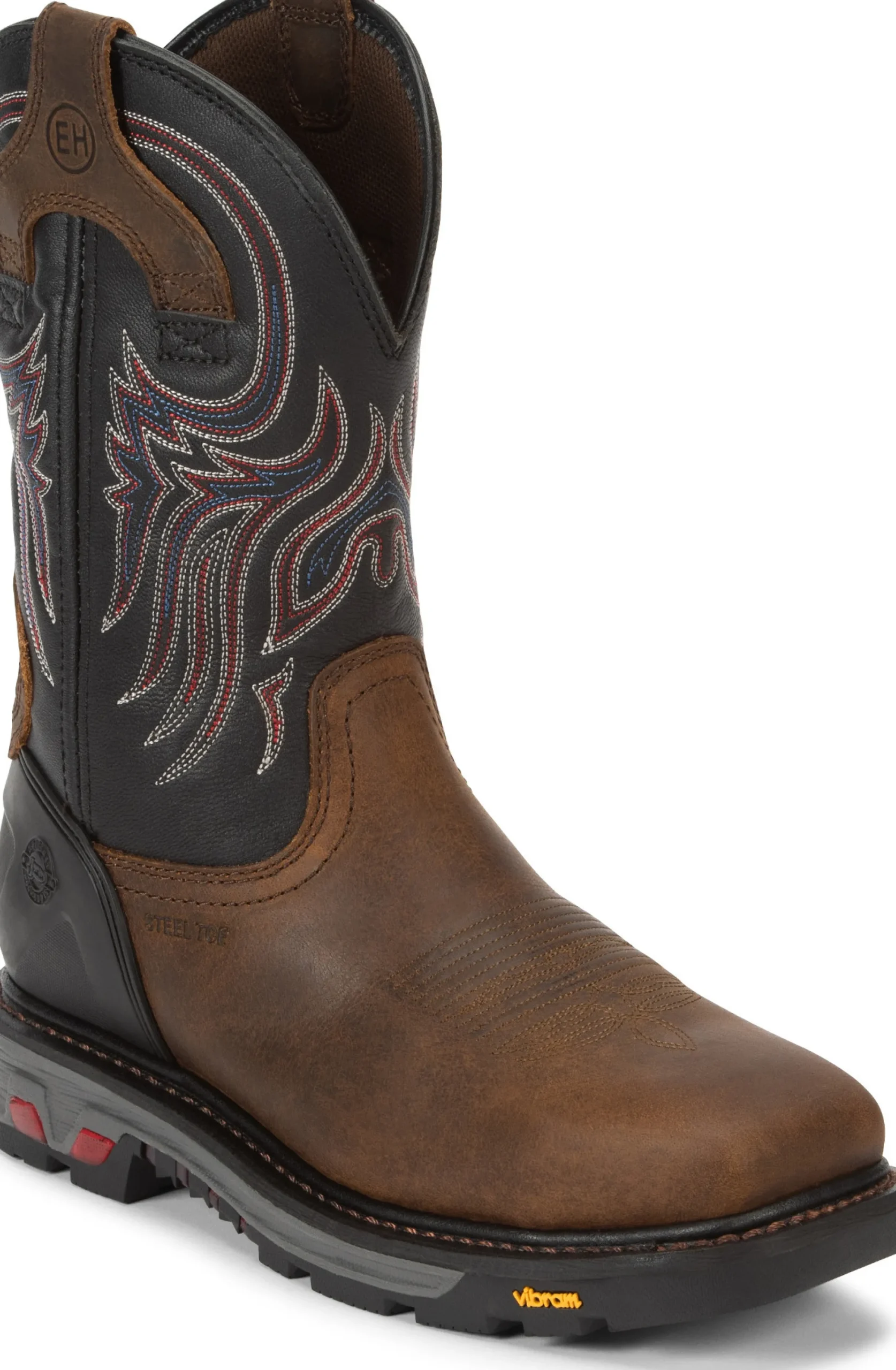 Justin Boots Tanker 11" Steel Toe Walnut Outlet