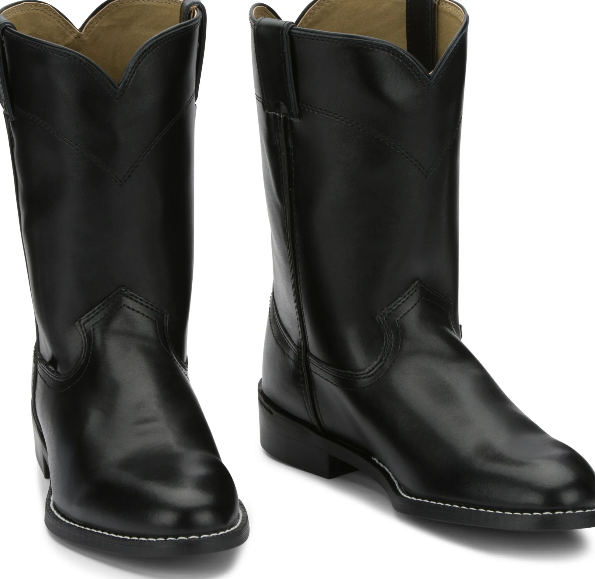 Justin Boots Temple 10" Roper Black Outlet