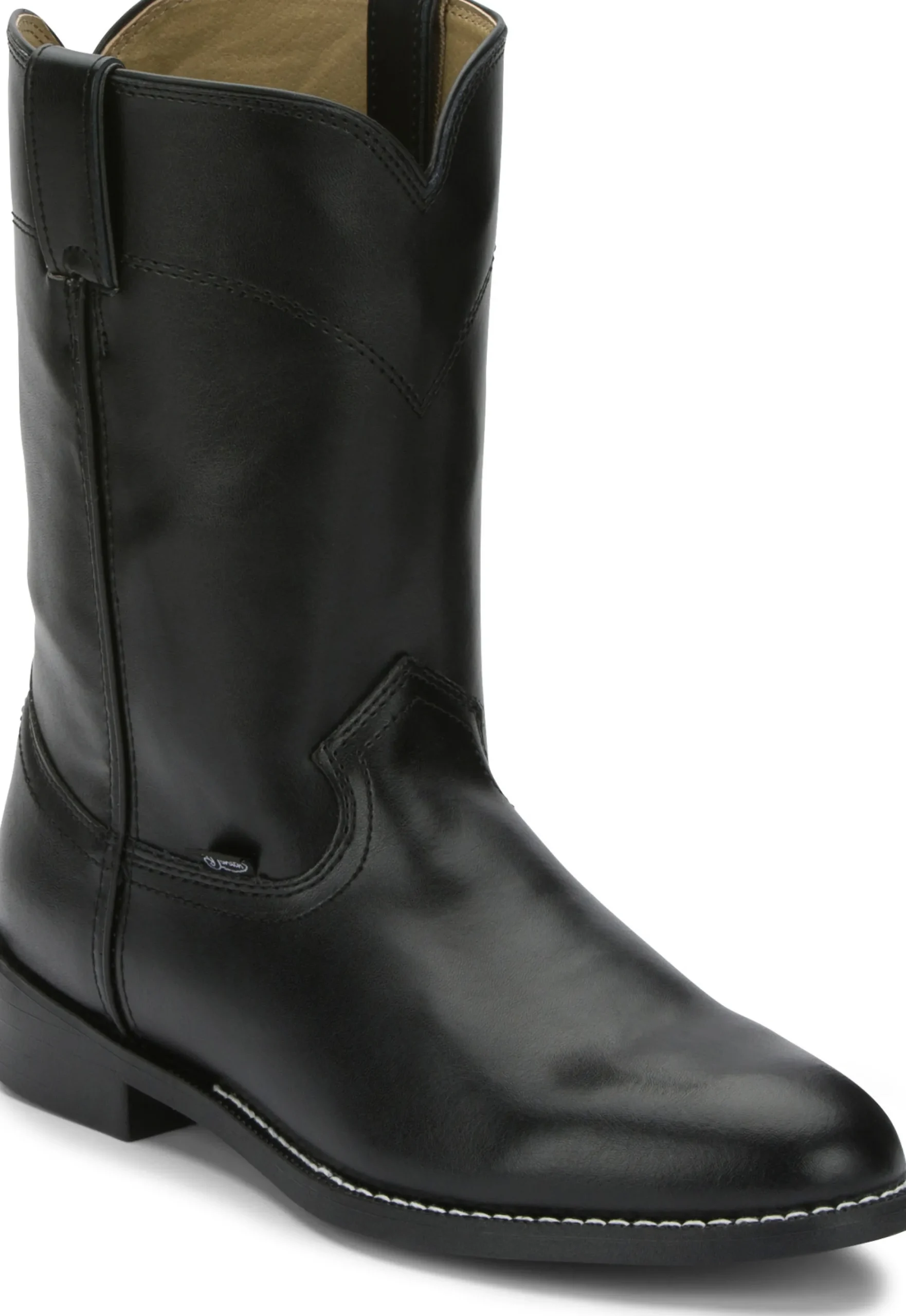 Justin Boots Temple 10" Roper Black Outlet