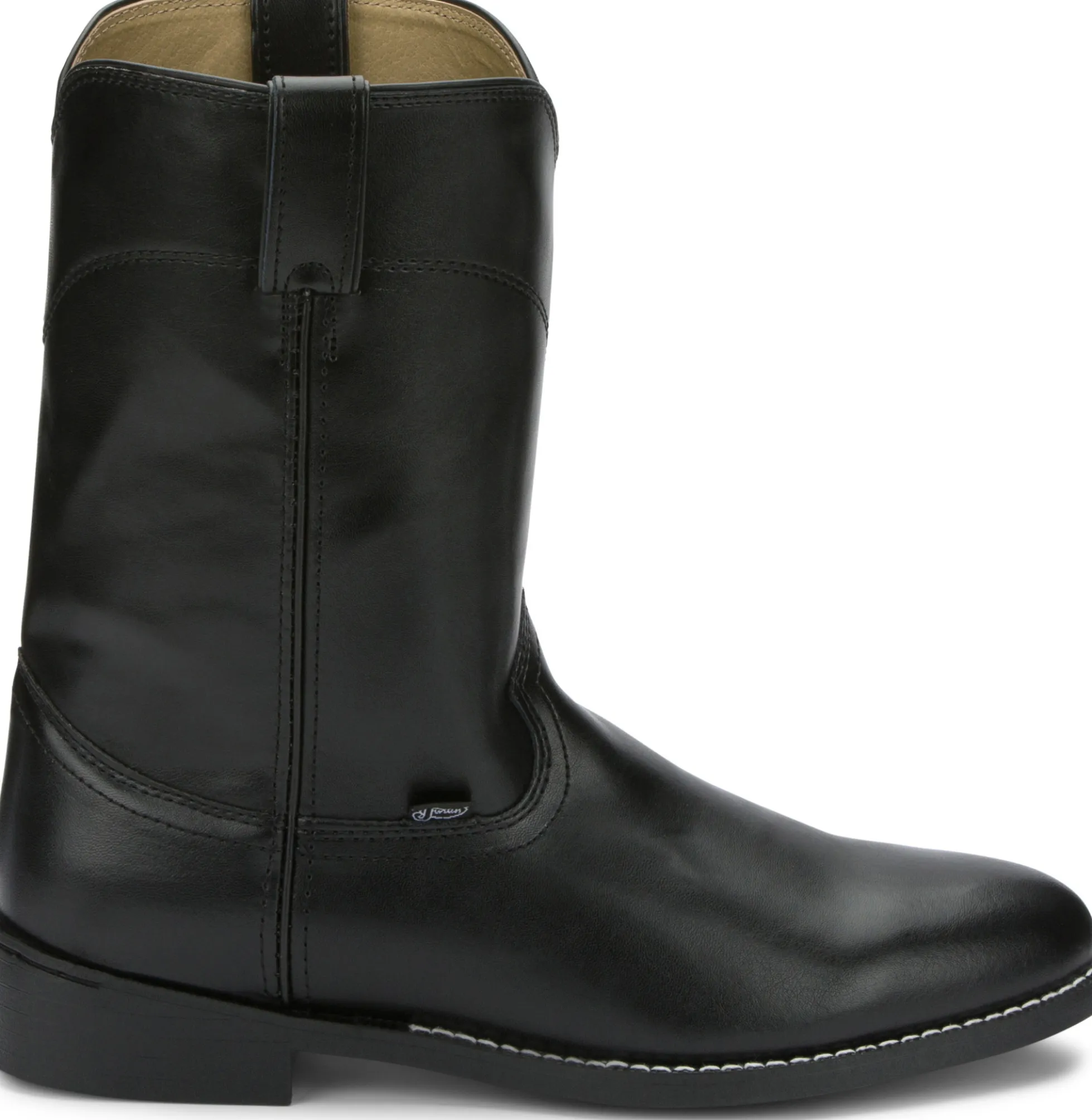 Justin Boots Temple 10" Roper Black Outlet
