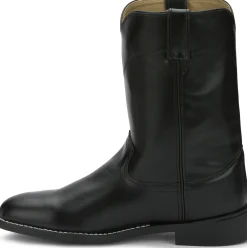 Justin Boots Temple 10" Roper Black Outlet