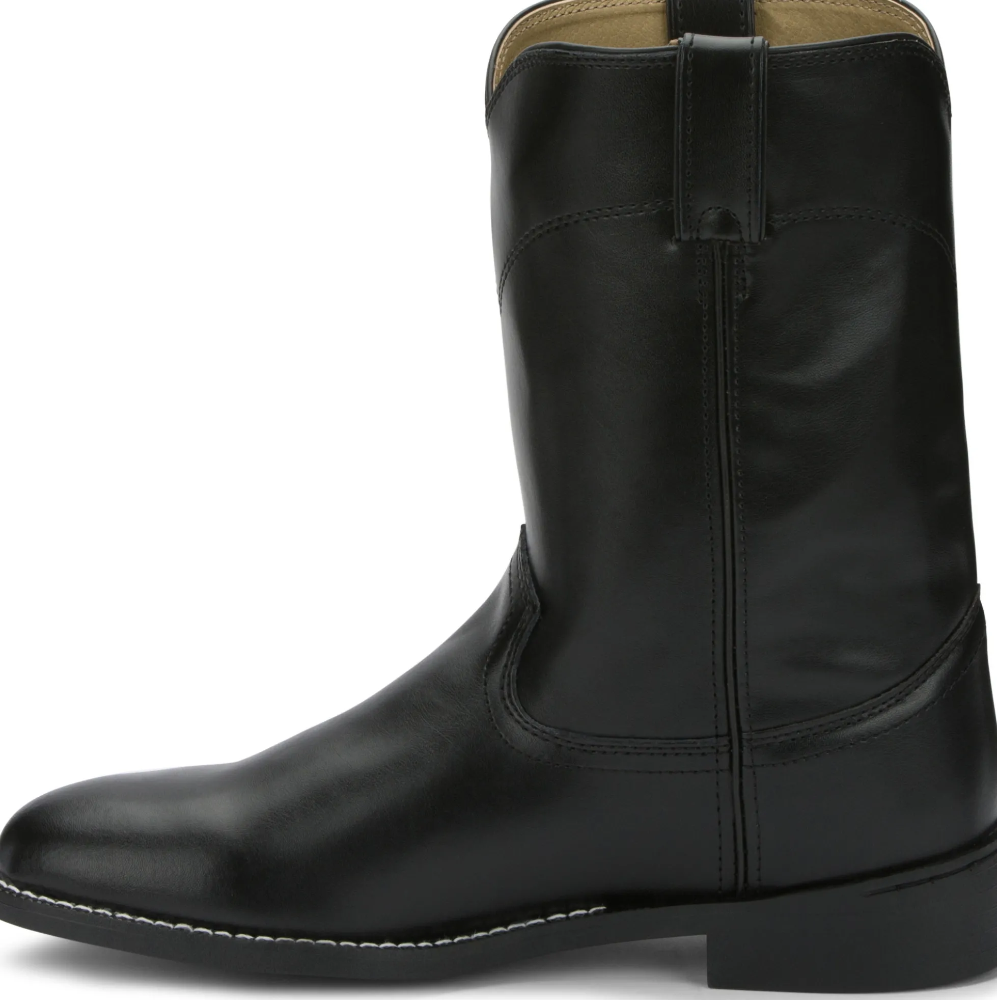 Justin Boots Temple 10" Roper Black Outlet