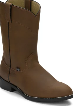 Justin Boots Temple 10" Roper Clay Brown Outlet