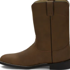 Justin Boots Temple 10" Roper Clay Brown Outlet