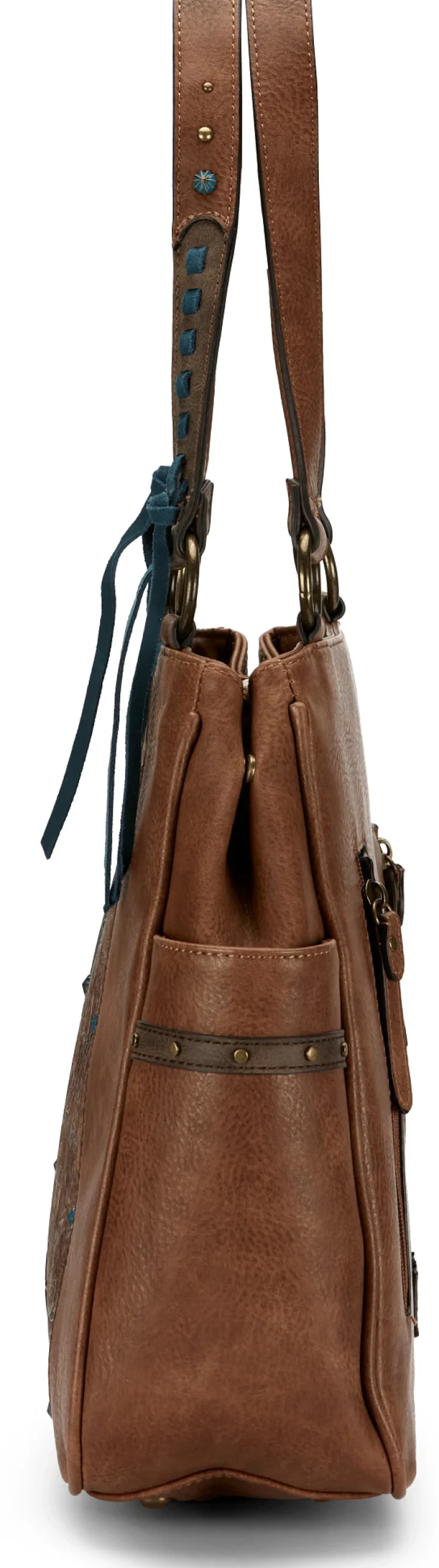 Justin Boots Tote Bag Brown