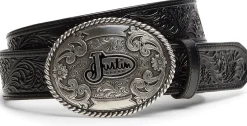 Justin Boots Trophy Belt Black Discount