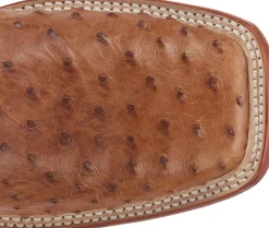 Justin Boots Truman 11" Full Quill Ostrich Cognac Discount