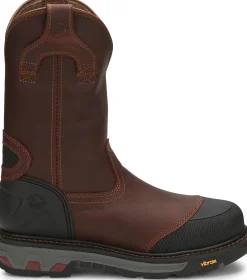 Justin Boots Warhawk II 11" Waterproof Nano Comp Toe Chestnut Sale