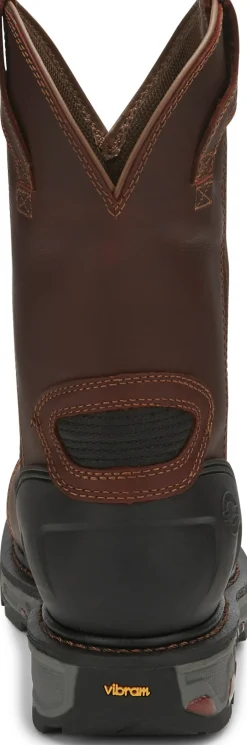 Justin Boots Warhawk II 11" Waterproof Nano Comp Toe Chestnut Sale
