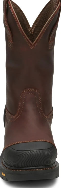 Justin Boots Warhawk II 11" Waterproof Nano Comp Toe Chestnut Sale