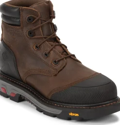 Justin Boots Warhawk 6" Waterproof Nano Comp Toe Whiskey