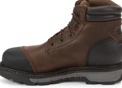 Justin Boots Warhawk 6" Waterproof Nano Comp Toe Whiskey