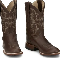 Justin Boots Wayne 11" Western Chocolate Fargo Clearance