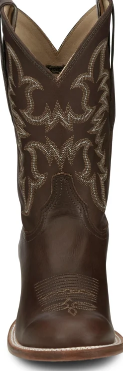 Justin Boots Wayne 11" Western Chocolate Fargo Clearance
