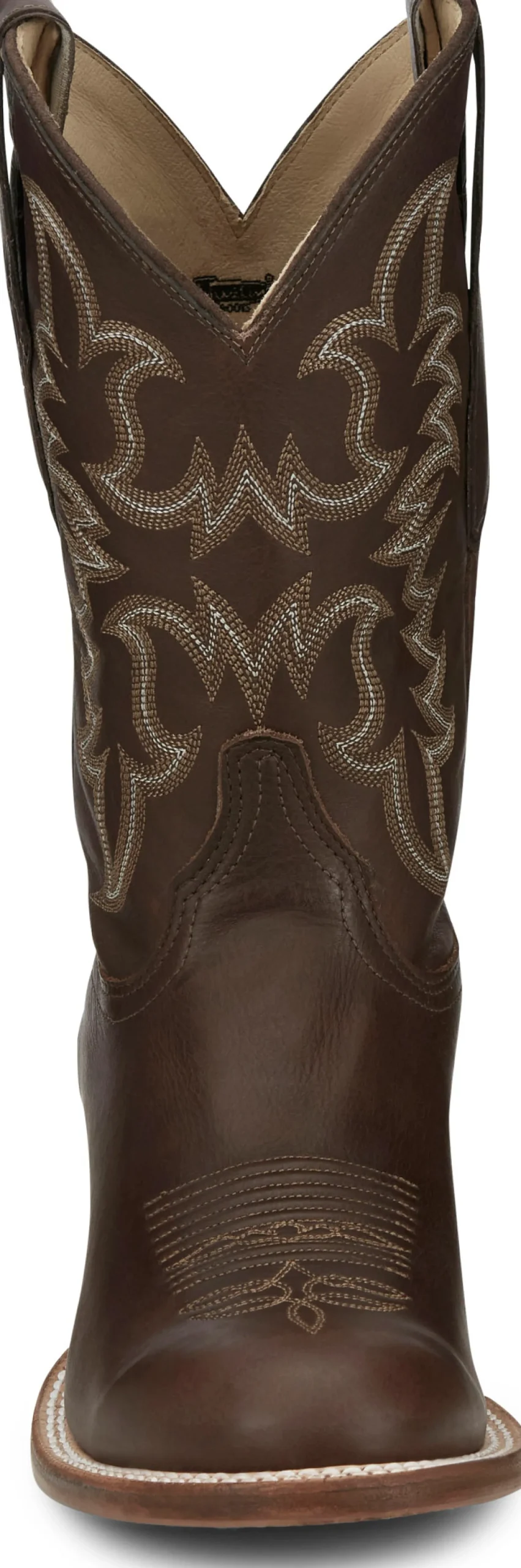 Justin Boots Wayne 11" Western Chocolate Fargo Clearance