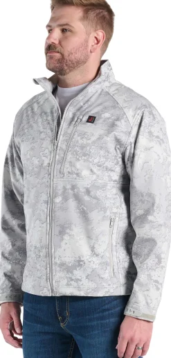 Justin Boots Weather Resisting Jacket Snow Camo New