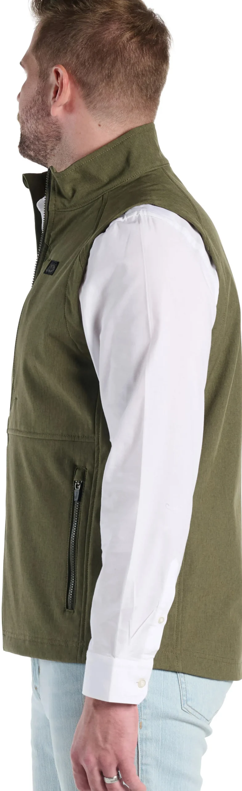Justin Boots Weather Resisting Vest Olive Heather Outlet